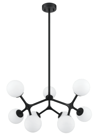 Luminaria colgante para 9 lamparas base G9