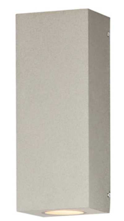 Luminaria tipo aplique decorativo para 2 lamparas base E26 de 7W 1200lm 3000K. Dimeable TRIAC