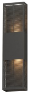 Luminaria tipo aplique 18" de LED integrado 24W, 3000K, 360lm. Dimebale. Wet Location