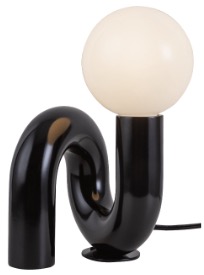 Luminaria decorativa de mesa para lámpara base E26. 120 V, hasta 40 W. Dry Location