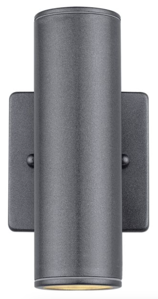Luminaria tipo aplique para exteriores para una lampara base GU10