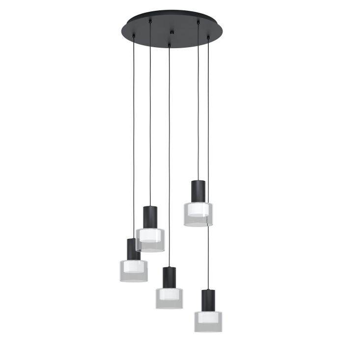 Luminaria decorativa colgante para 5 lamparas base GU10