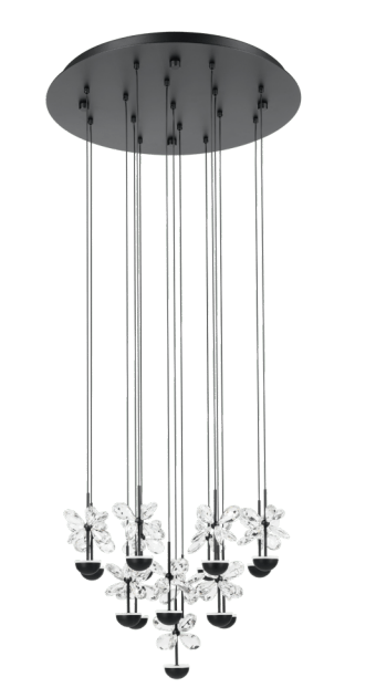 Luminaria decorativa colgante de LED integrado 27W, 3000K, 3600lm