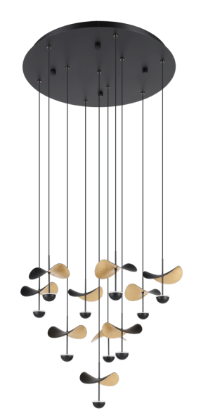 Luminaria decorativa colgante de LED integrado 23W, 3000K, 2063lm. Dimeable