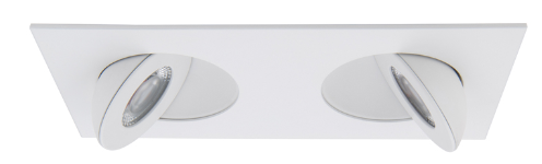 [R2ERAR-W930-WT] Luminaria de empotrar en cielo doble de 2", de LED integrado de 12W 500lm, 3000K. Dimeable. Wet Location