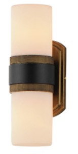 [32651SWBKAB] Luminaria tipo aplique para 2 lamparas base E26