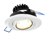 [LEDDOWNG3-CC-WH] Luminaria de empotrar en cielo de LED integrado 8W, 680lm, 5CCT. Dimeable TRIAC/ELV. Wet Location