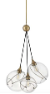 [30304HBR] Luminaria decorativa colgante para lámpara A19, base E26. Dry Location