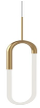 [PD95108-BG] Luminaria decorativa colgante de LED integrado 12W, 3000K, 710lm. Dimeable TRIAC/ELV. Dry Location
