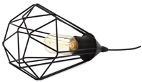 [94192S] Luminaria decorativa de mesa para lampara base A19, base E27. 230V, hasta 60W. Dry Location