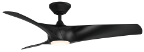 Ventilador de Cielo Zephyr 52″ de LED integrado 20 W, CCT selectable 2700‑3000‑4000‑5000 K, 1600 lm, CRI 90. Control remoto y app. Wet Location