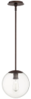 [80-10-86] Luminaria decorativa colgante para lampara tipo A19, base E26. 120 V, hasta 60 W. Dry Location