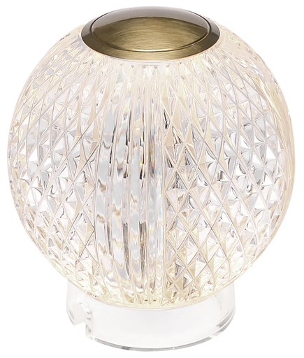 Luminaria decorativa de mesa 4" de LED integrado 2W, CCT 3000K, 200lm. Dimeable 3-Step touch