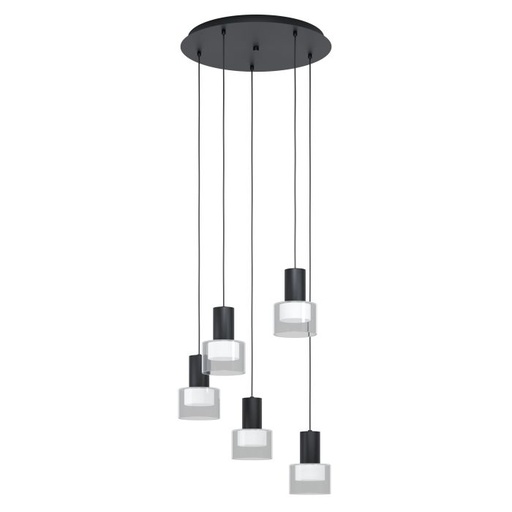 [39727] Luminaria decorativa colgante para 5 lamparas base GU10