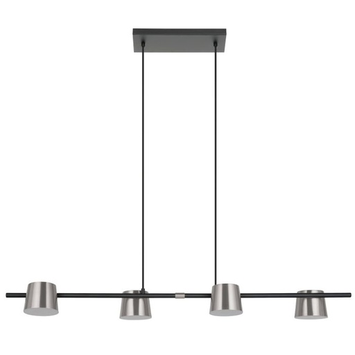 [205643a] Luminaria colgante lineal de 4 lamparas base GU10 incluidas